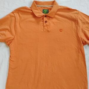 Timberland Polo Vintage  Men's Large Orange Shirt